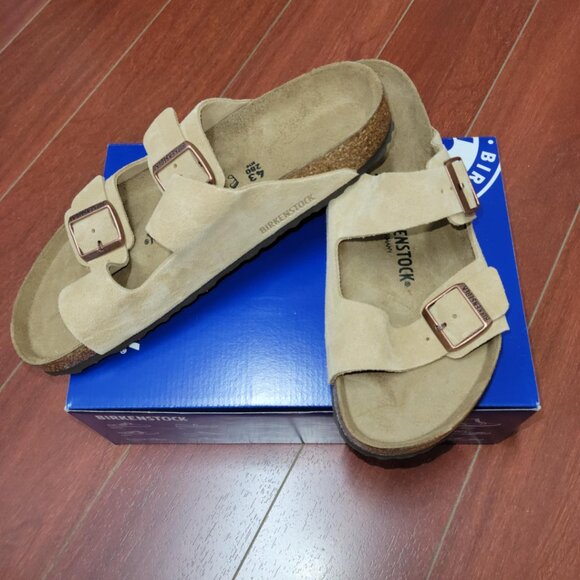 Birkenstock Arizona Suede Leather - Latte Cream - Picture 4 of 7
